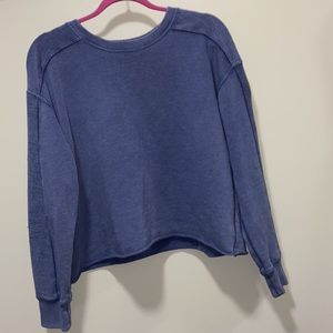 Aerie crop sweater purple bluish color